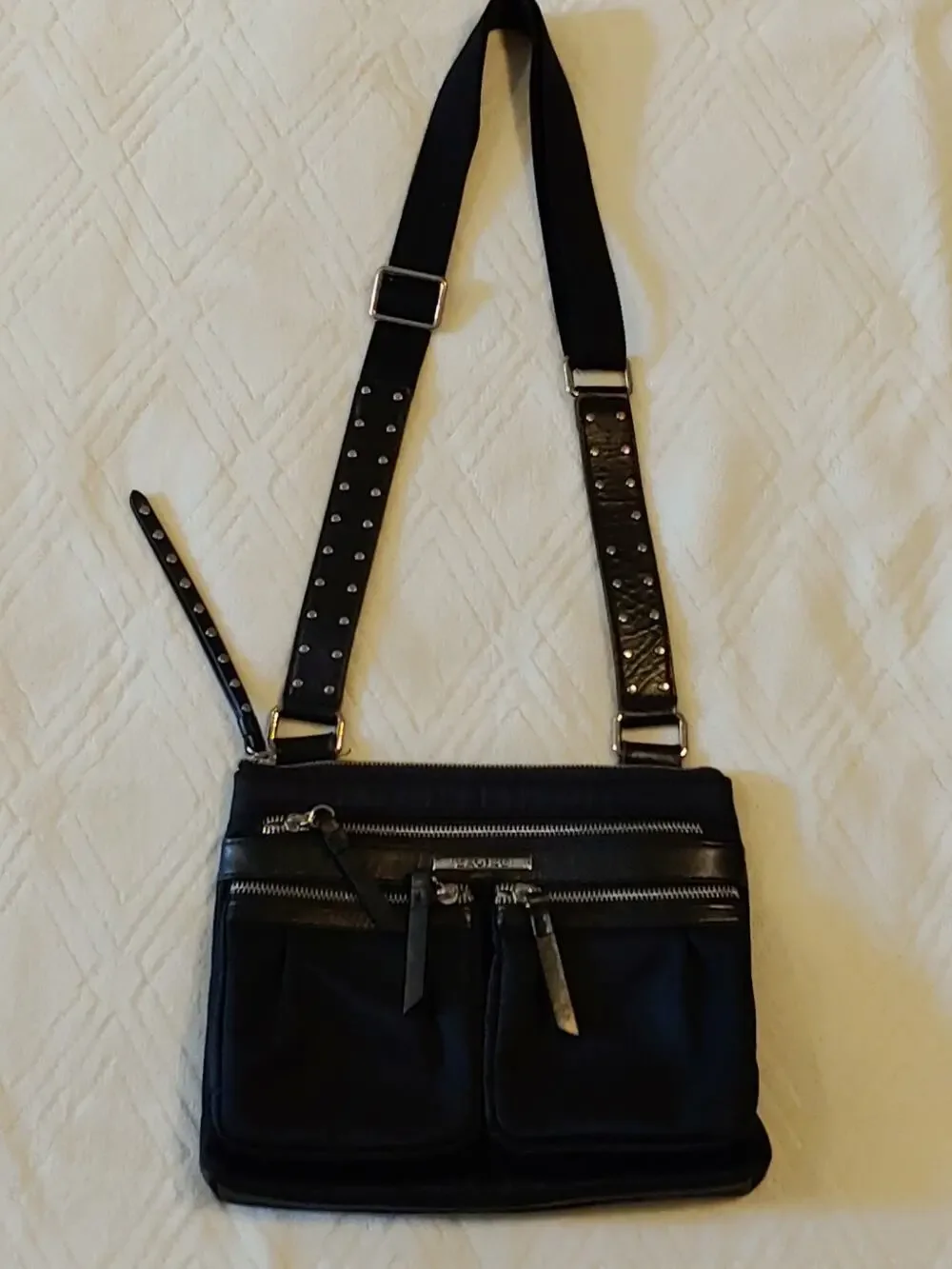 Brighton City Lights AUSTIN Black Crossbody Hobo Bag Handbag Purse